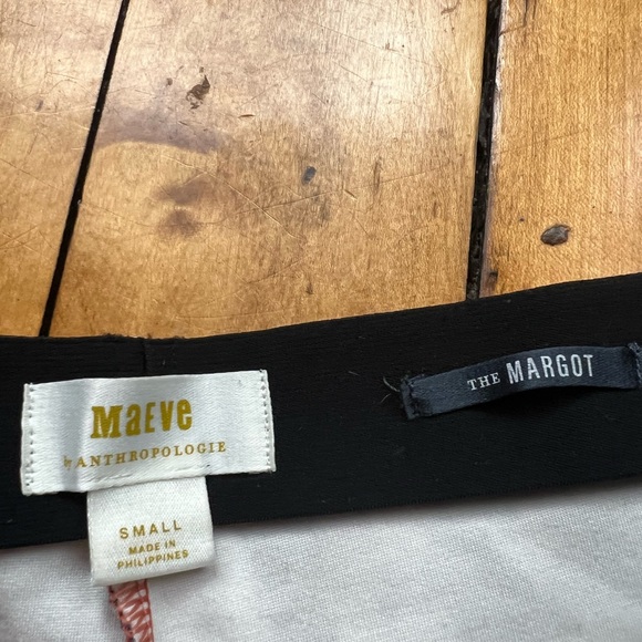 Anthropologie Maeve Women’s Small The Margot Kick Flare Pants Geometric Stretch - Picture 3 of 9